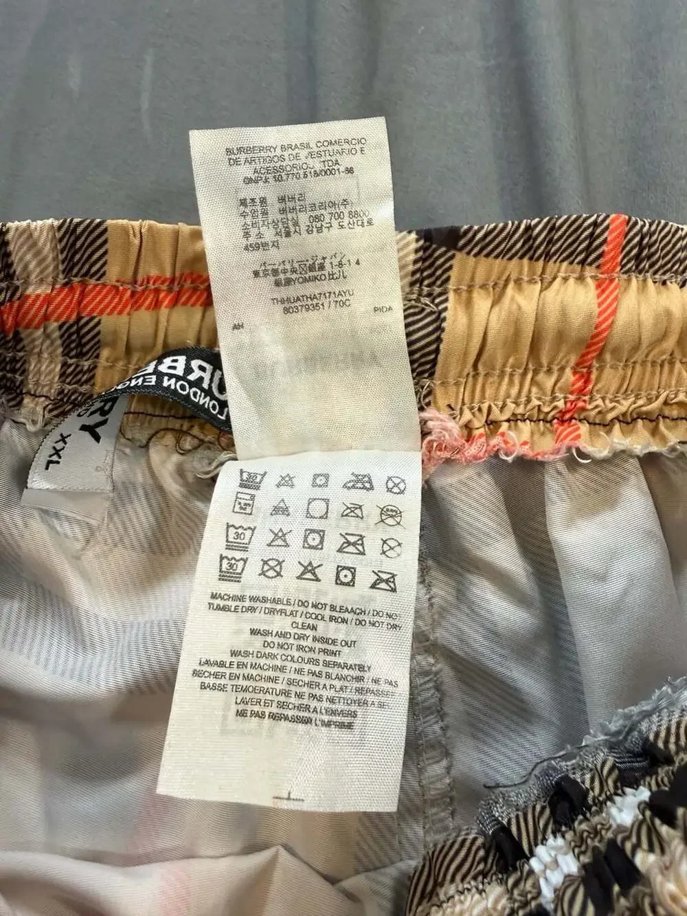 Burberry Men's Vintage Check Swim Trunks